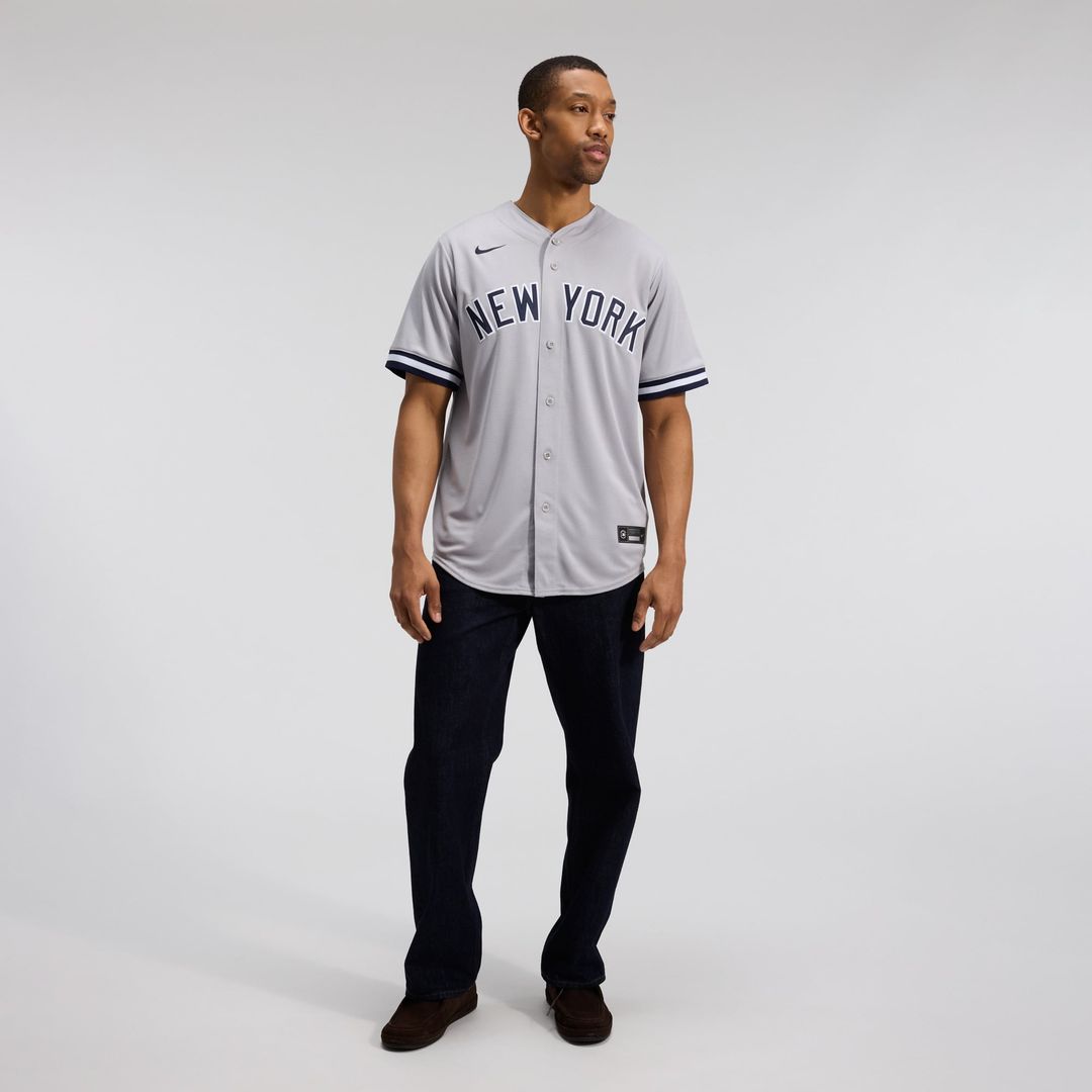 New York Yankees Nike Anthony Volpe Road Replica Baseball Jersey - Gray