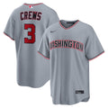 Washington Nationals Nike Dylan Crews Road Replica Baseball Jersey - Gray
