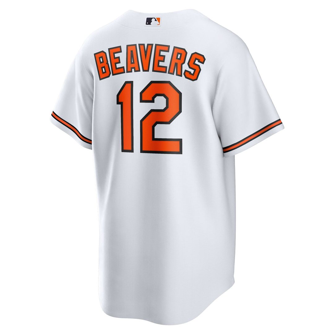 Baltimore Orioles Nike Dylan Beavers Home Replica Baseball Jersey - White