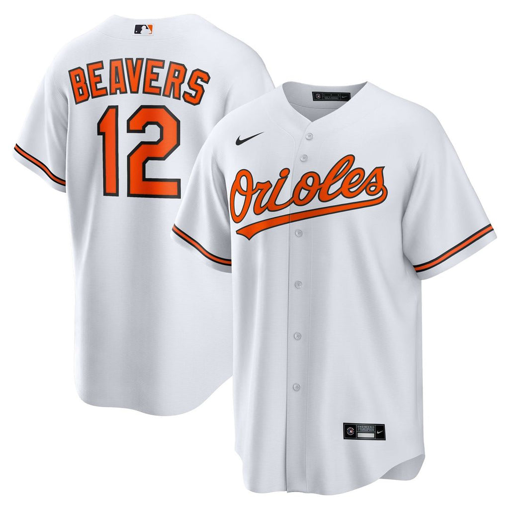 Baltimore Orioles Nike Dylan Beavers Home Replica Baseball Jersey - White