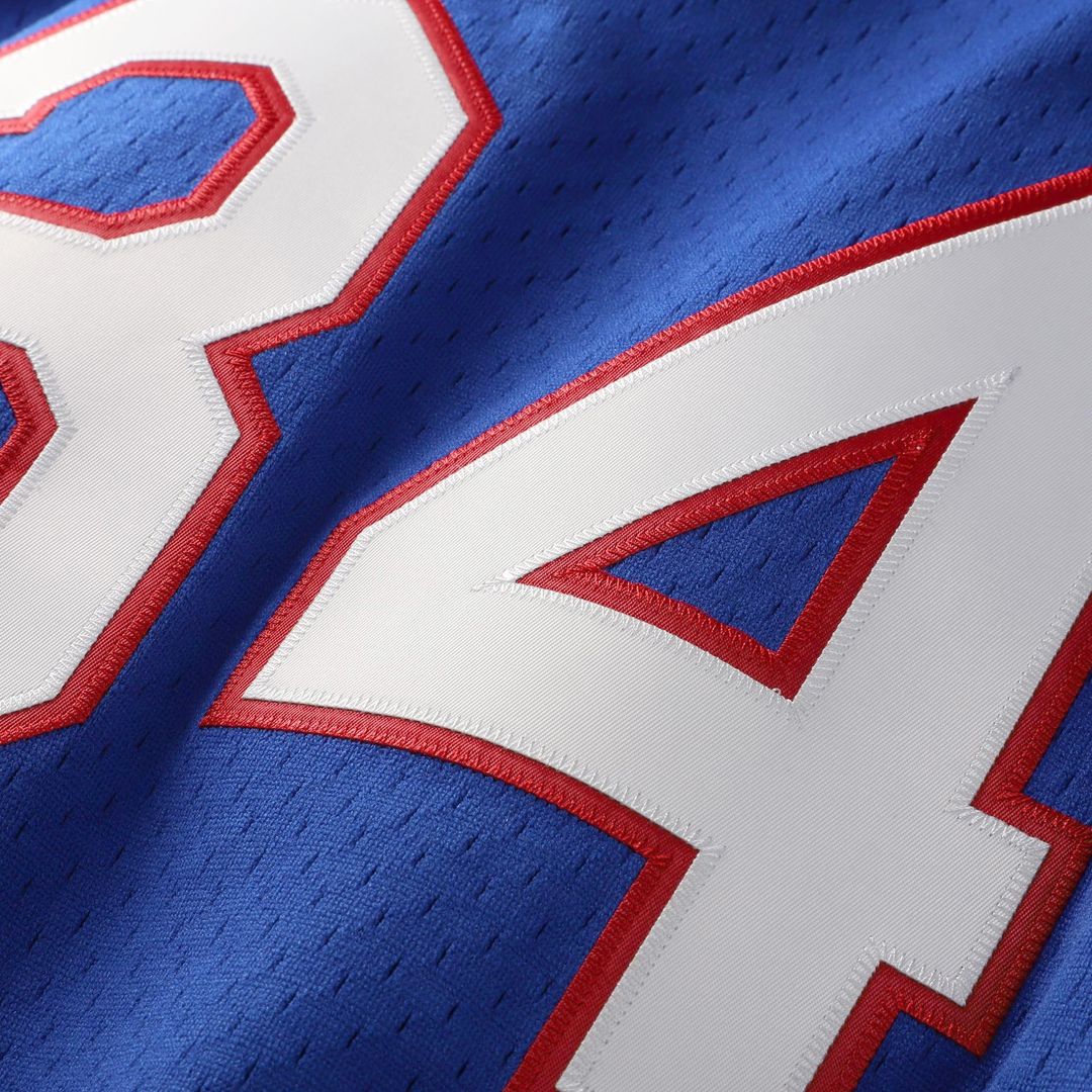 Texas Rangers Mitchell & Ness Nolan Ryan Big & Tall Cooperstown Mesh Batting Practice Baseball Jersey - Royal