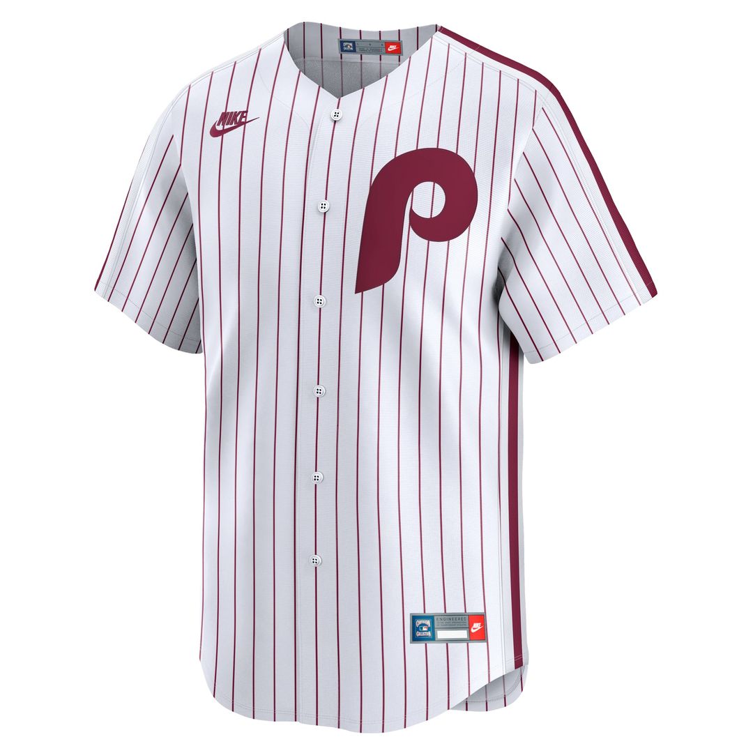 Philadelphia Phillies Nike Cooperstown Collection Limited Baseball Jersey - White