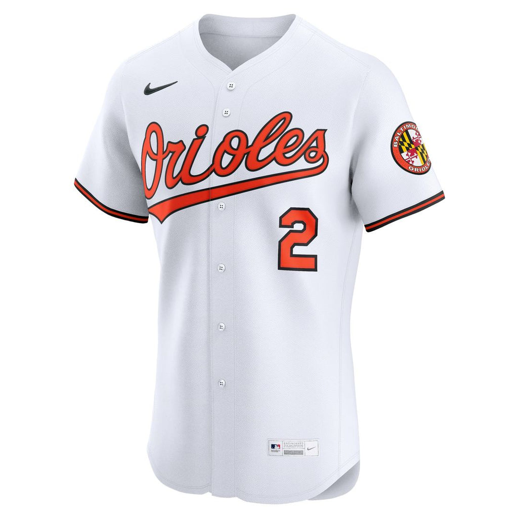 Baltimore Orioles Nike Gunnar Henderson Home Elite Baseball Jersey - White