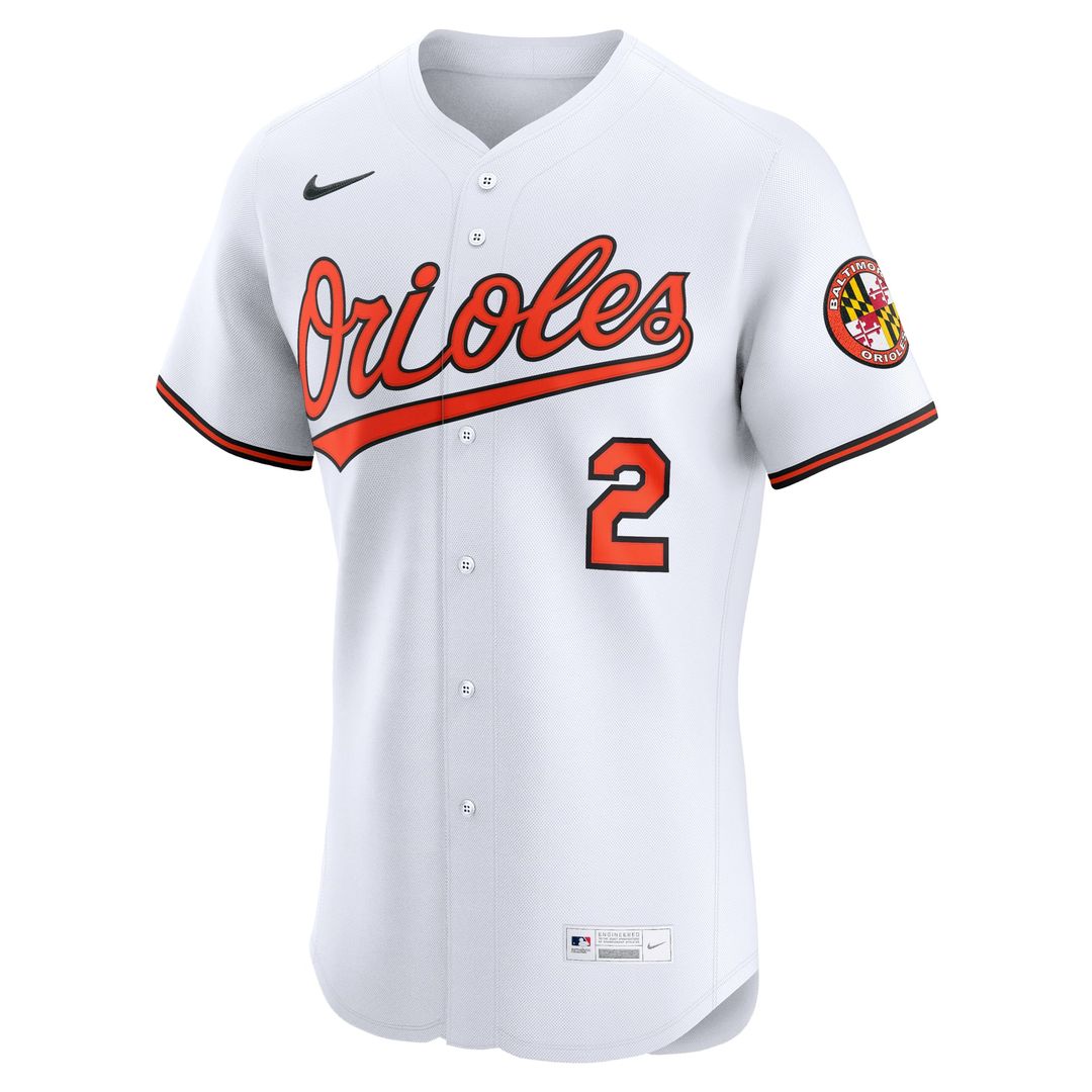 Baltimore Orioles Nike Gunnar Henderson Home Elite Baseball Jersey - White