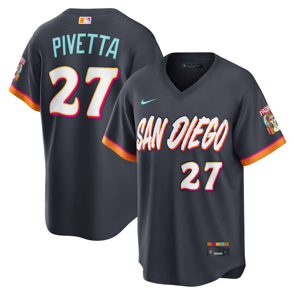 San Diego Padres Nike Nick Pivetta Obsidian 2026 City Connect Stadium Baseball Jersey