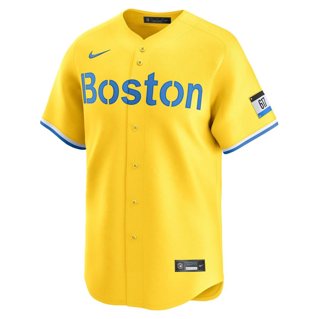 Boston Red Sox Nike David Ortiz City Connect Retired Baseball Jersey - Gold