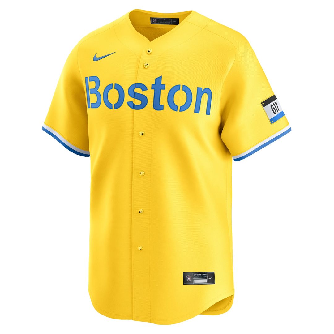 Boston Red Sox Nike David Ortiz City Connect Retired Baseball Jersey - Gold