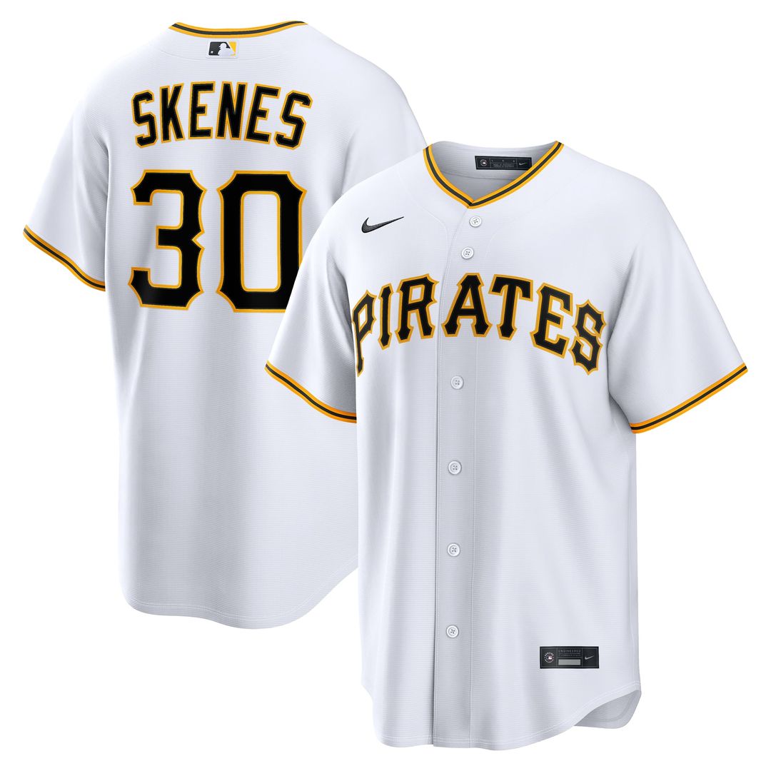 Pittsburgh Pirates Nike Paul Skenes Home Replica Baseball Jersey - White