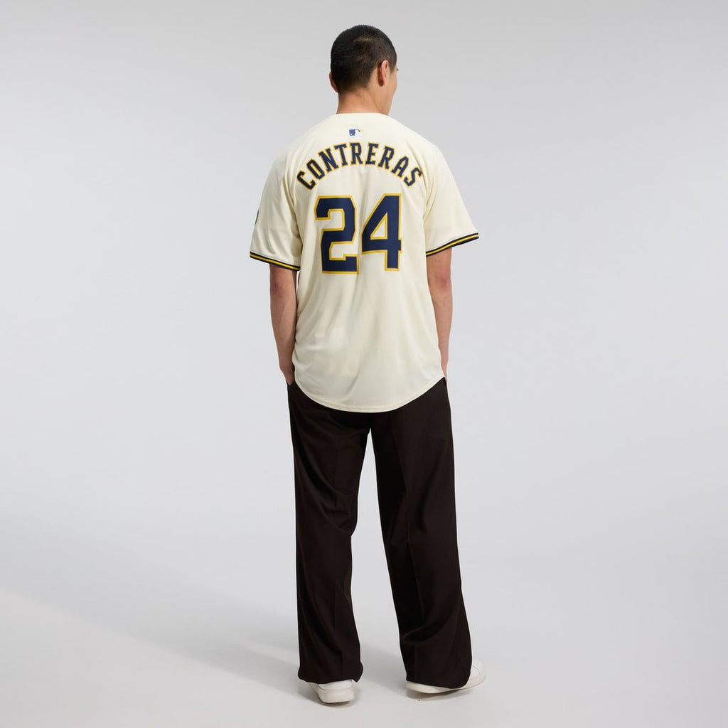 Milwaukee Brewers Nike William Contreras Home Limited Baseball Jersey - Cream
