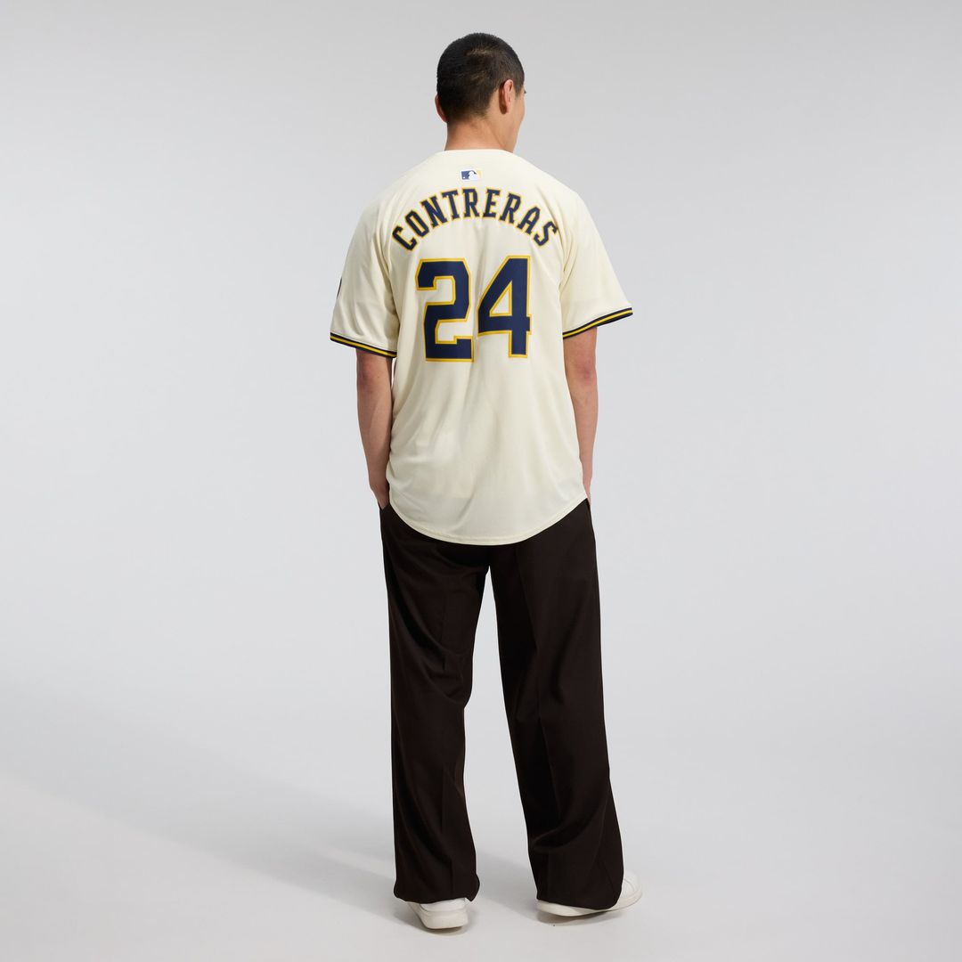 Milwaukee Brewers Nike William Contreras Home Limited Baseball Jersey - Cream