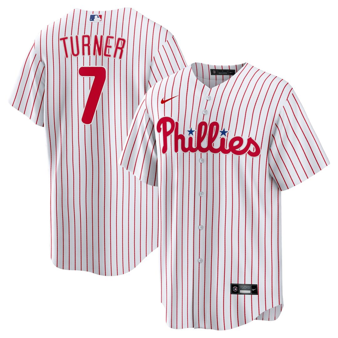 Philadelphia Phillies Nike Trea Turner Home Replica Baseball Jersey - White