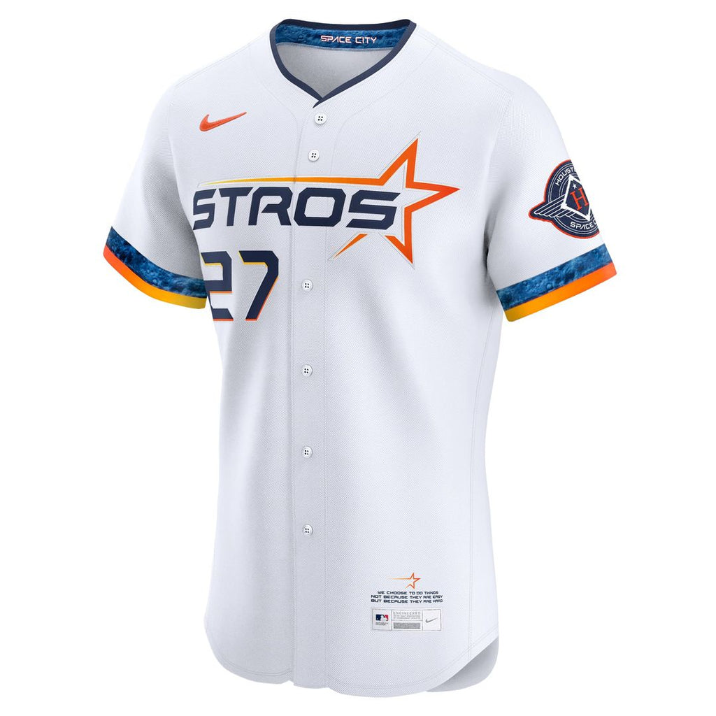 Houston Astros Nike Jose Altuve 2025 City Connect Elite Baseball Jersey - White