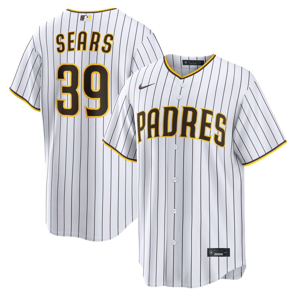 San Diego Padres Nike JP Sears Home Replica Baseball Jersey - White