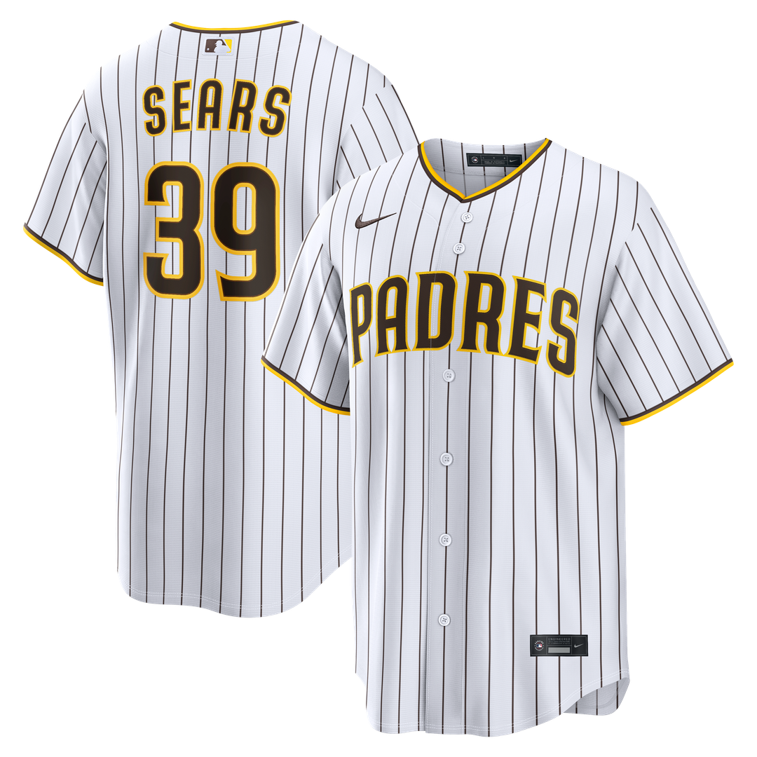 San Diego Padres Nike JP Sears Home Replica Baseball Jersey - White