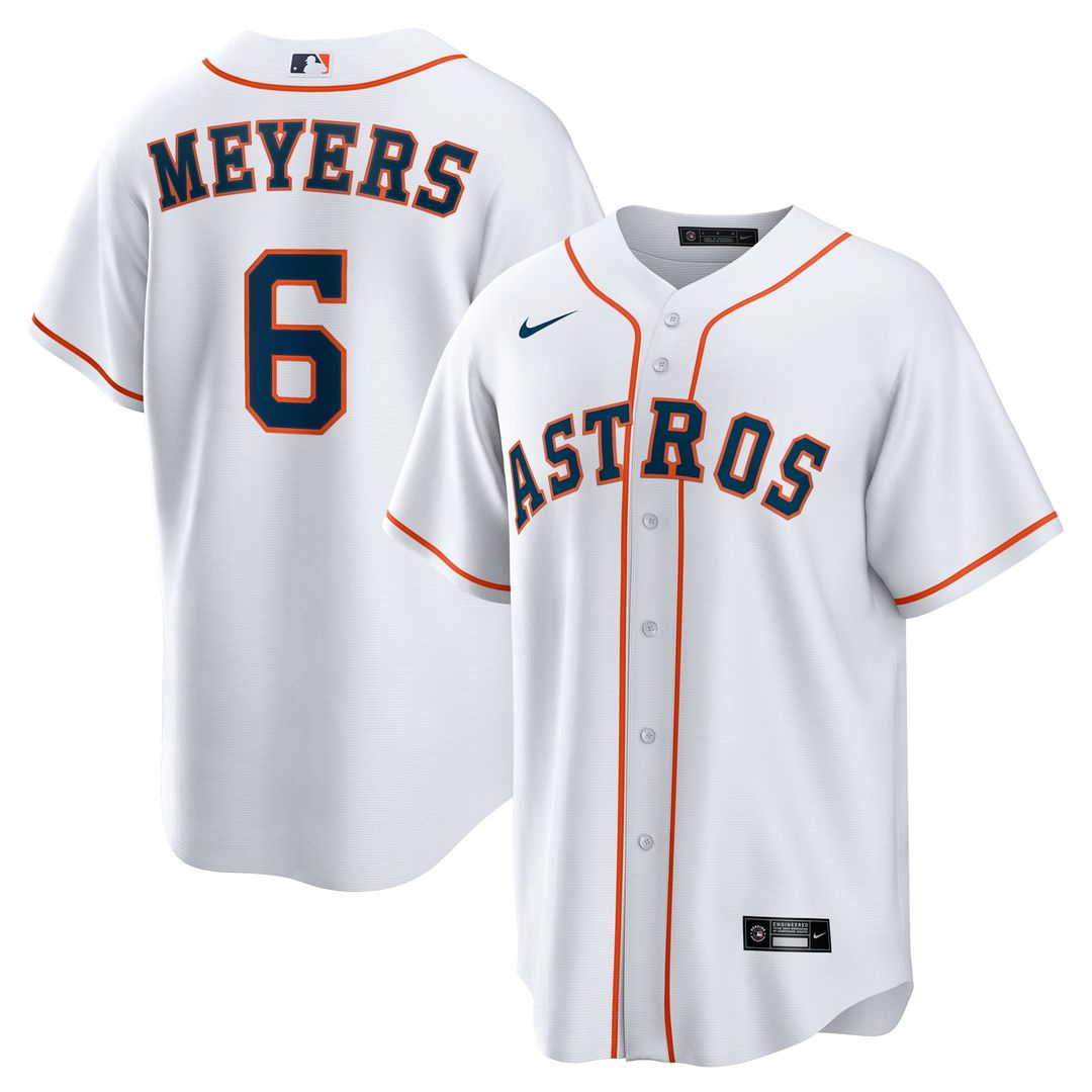 Houston Astros Nike Jake Meyers Home Replica Baseball Jersey - White