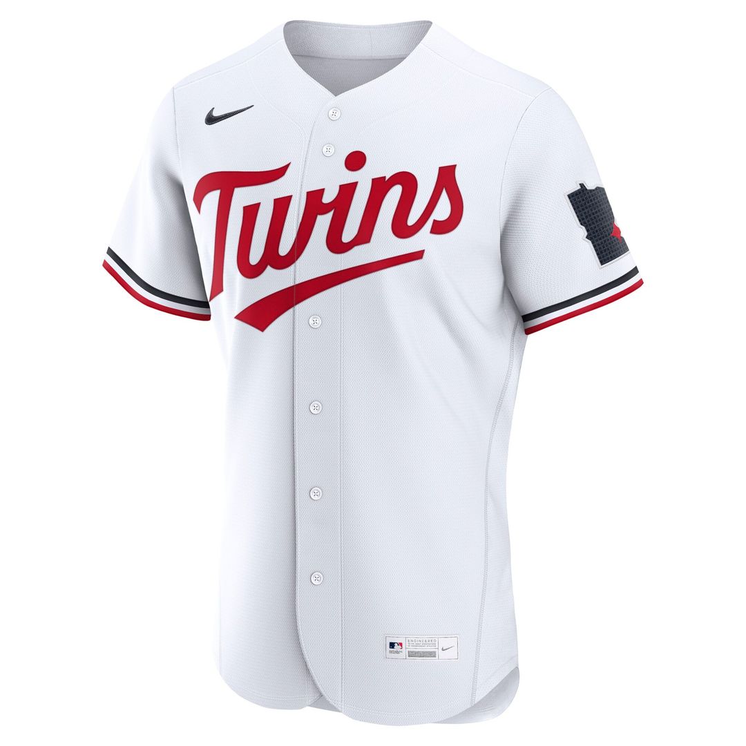 Minnesota Twins Nike Home Authentic Baseball Jersey - White