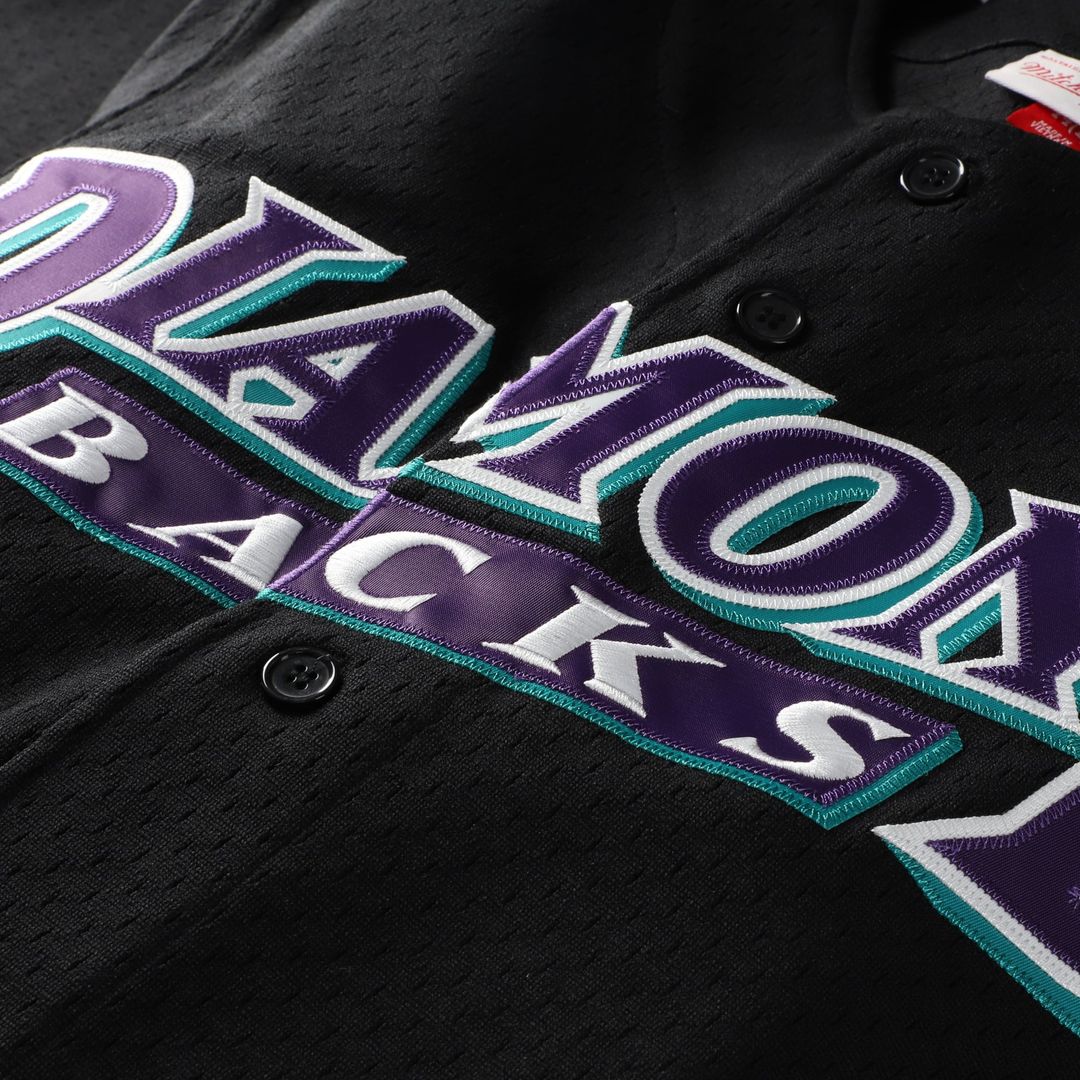 Arizona Diamondbacks Mitchell & Ness Randy Johnson Big & Tall Cooperstown Mesh Batting Practice Baseball Jersey - Black