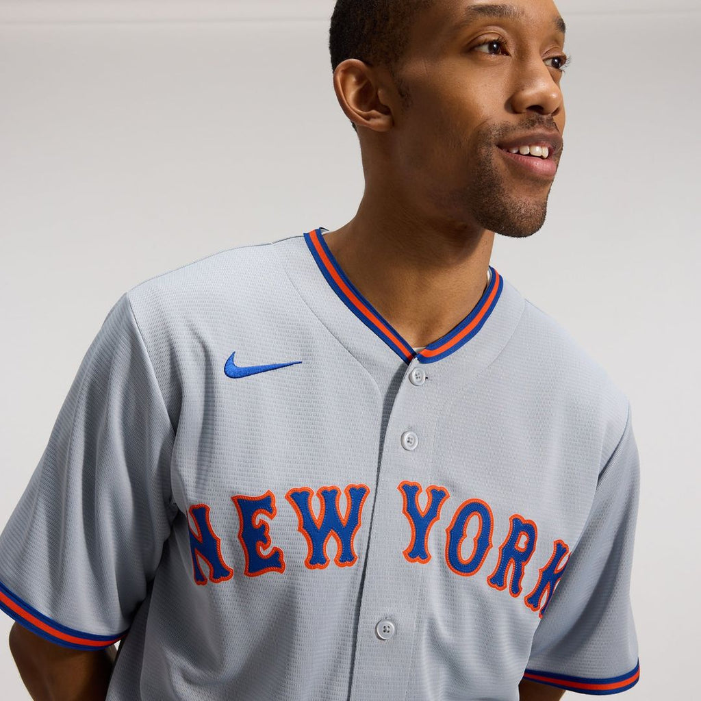 New York Mets Nike Juan Soto Road Replica Baseball Jersey - Gray