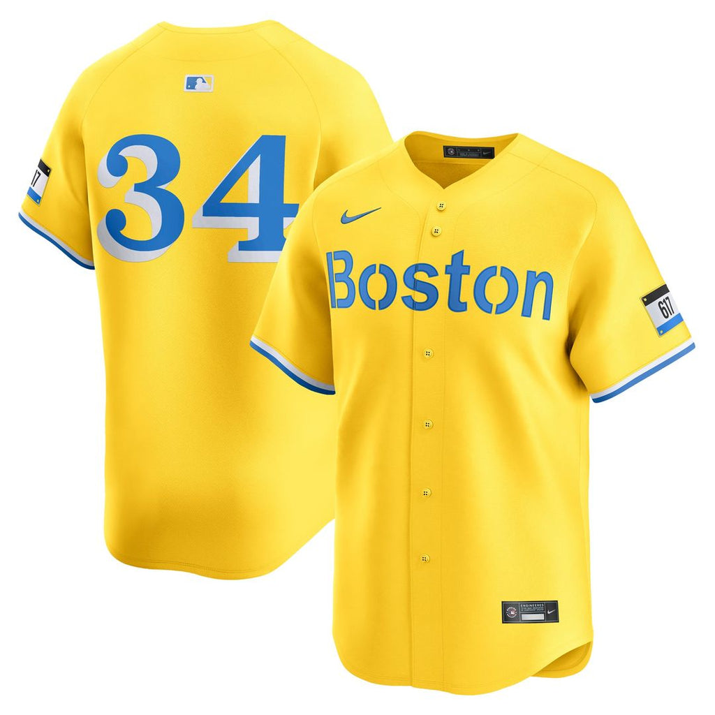 Boston Red Sox Nike David Ortiz City Connect Retired Baseball Jersey - Gold