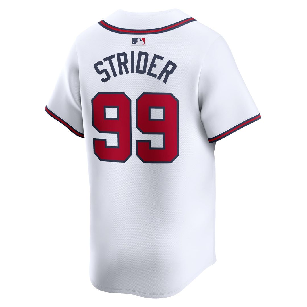 Atlanta Braves Nike Spencer Strider Home Limited Baseball Jersey - White