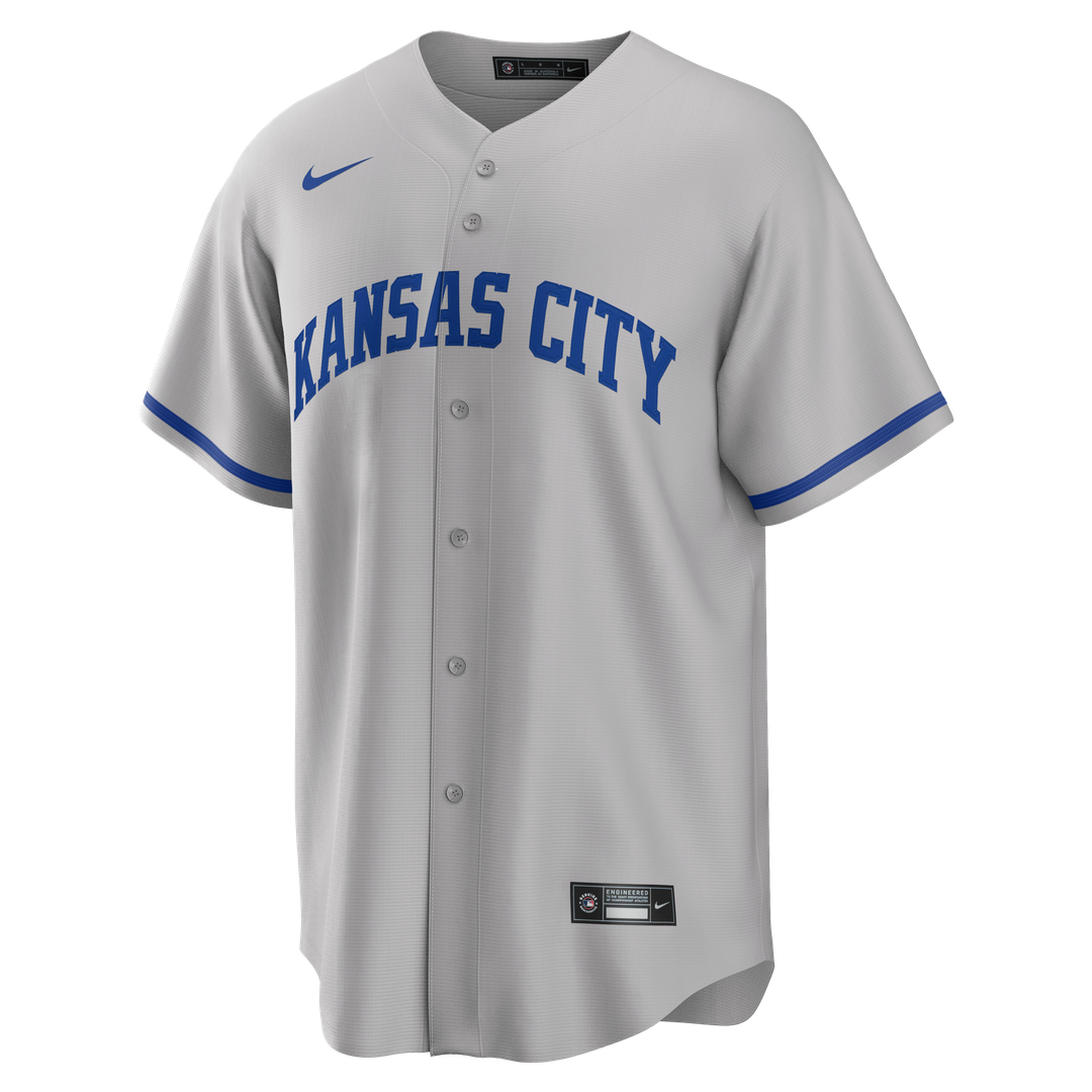 Kansas City Royals Nike Bobby Witt Jr. Road Replica Baseball Jersey - Gray