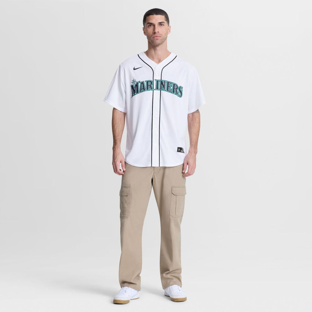 Seattle Mariners Nike Luke Raley Home Replica Baseball Jersey - White