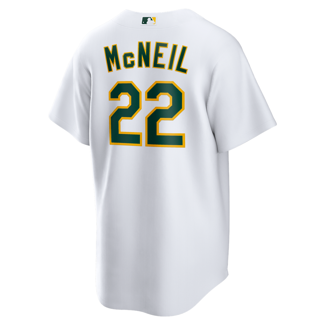 Athletics Nike Jeff McNeil Home Replica Baseball Jersey - White