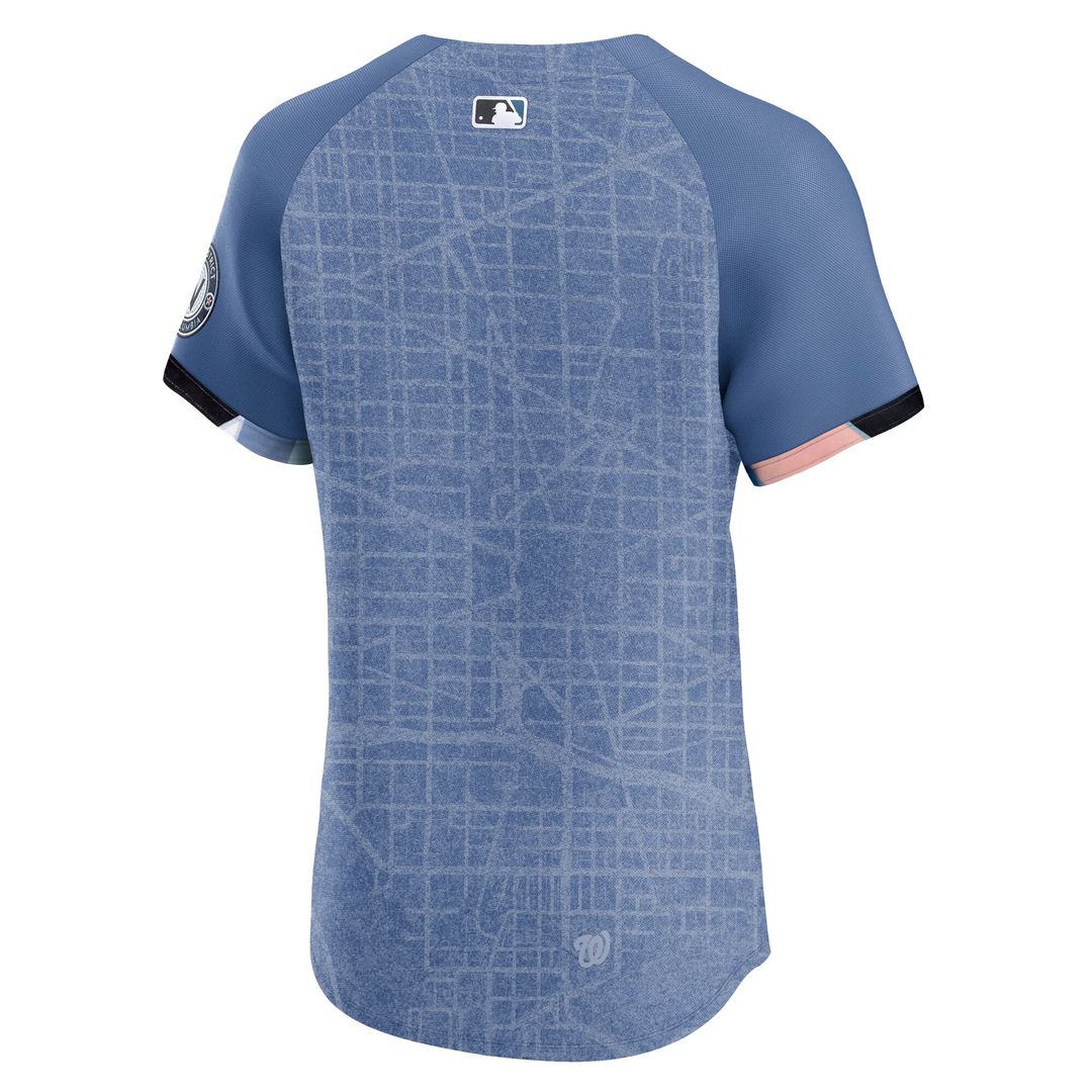 Washington Nationals Nike 2025 City Connect Elite Baseball Jersey - Blue