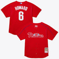 Philadelphia Phillies Mitchell & Ness Ryan Howard Big & Tall Cooperstown Mesh Batting Practice Baseball Jersey - Red