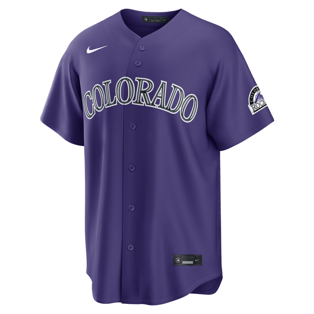 Colorado Rockies Nike Alternate Stadium Baseball Jersey - Purple