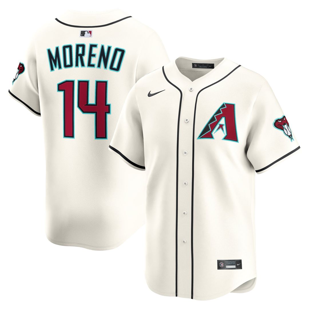 Arizona Diamondbacks Nike Gabriel Moreno Home Limited Baseball Jersey - Cream