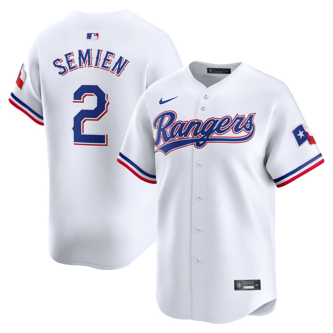 Texas Rangers Nike Marcus Semien Home Limited Baseball Jersey - White