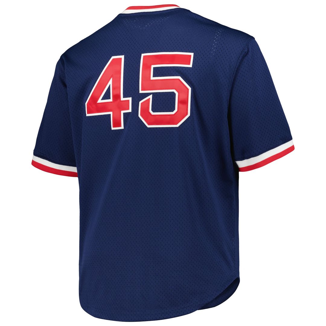 Boston Red Sox Mitchell & Ness Pedro Martinez 1999 Cooperstown Collection Mesh Pullover Baseball Jersey - Navy