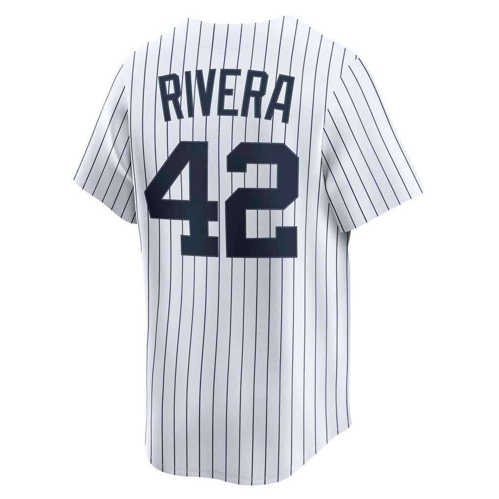 New York Yankees Nike Mariano Rivera Throwback Cooperstown Collection Limited Baseball Jersey - White