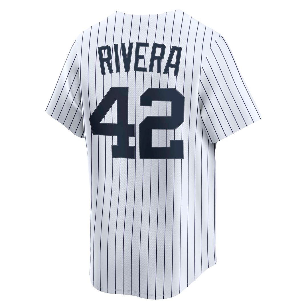 New York Yankees Nike Mariano Rivera Throwback Cooperstown Collection Limited Baseball Jersey - White