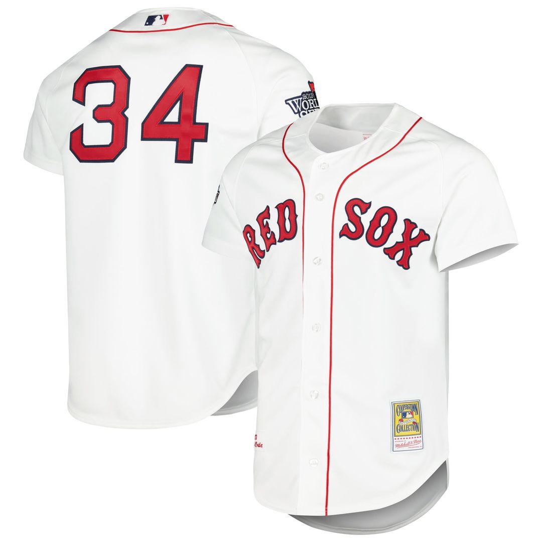 Boston Red Sox Mitchell & Ness David Ortiz Cooperstown Collection Authentic Baseball Jersey - White