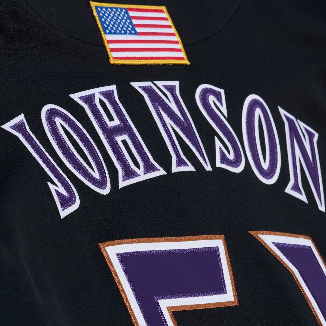 Arizona Diamondbacks Mitchell & Ness Randy Johnson 2000 Throwback Authentic Baseball Jersey - Purple