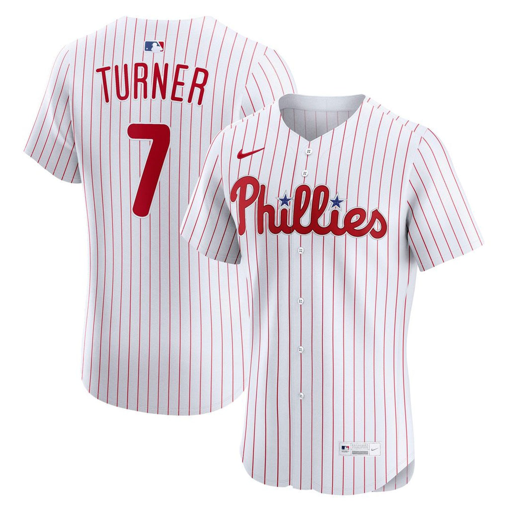 Philadelphia Phillies Nike Trea Turner Home Elite Baseball Jersey - White