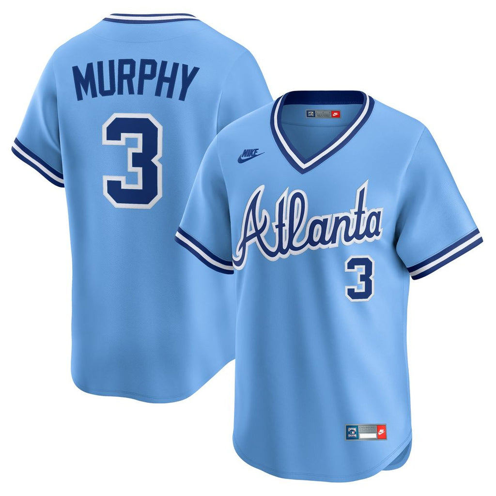 Atlanta Braves Nike Dale Murphy Throwback Cooperstown Collection Limited Baseball Jersey - Light Blue
