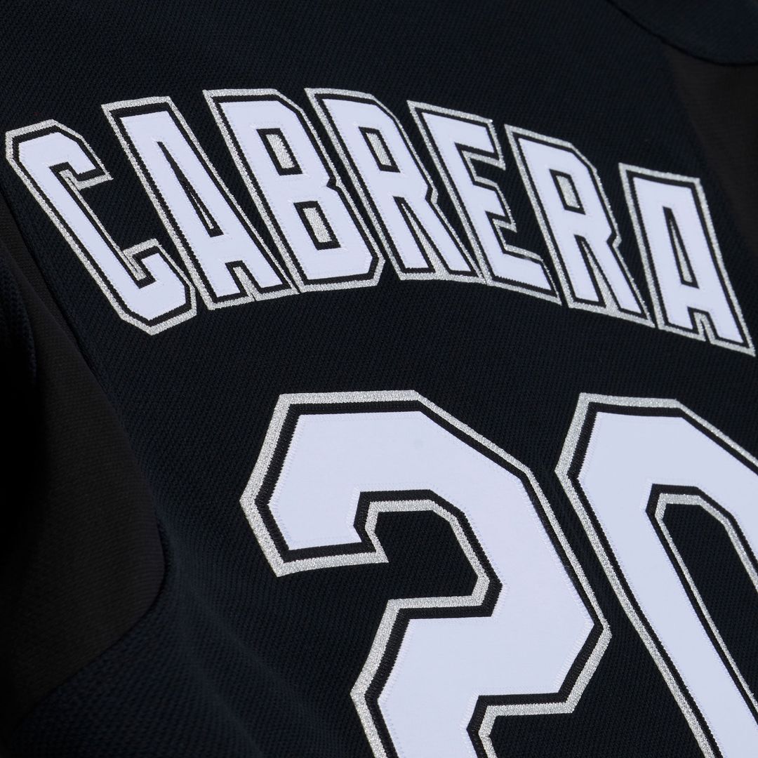 Florida Marlins Mitchell & Ness Miguel Cabrera 2003 Cooperstown Mesh Batting Practice Button-Up Baseball Jersey - Black