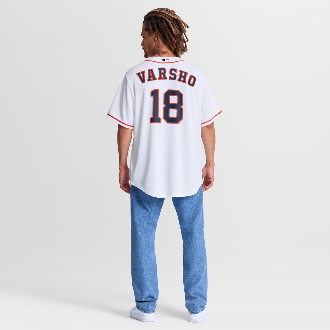 Houston Astros Nike Daulton Varsho Home Replica Baseball Jersey - White