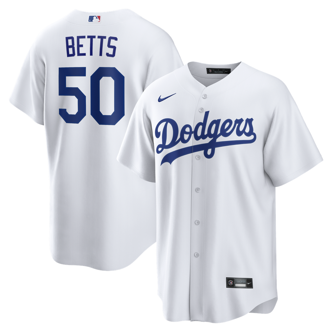 Los Angeles Dodgers Nike Mookie Betts Home Replica Baseball Jersey - White