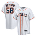 Houston Astros Nike Hunter Brown Home Replica Baseball Jersey - White