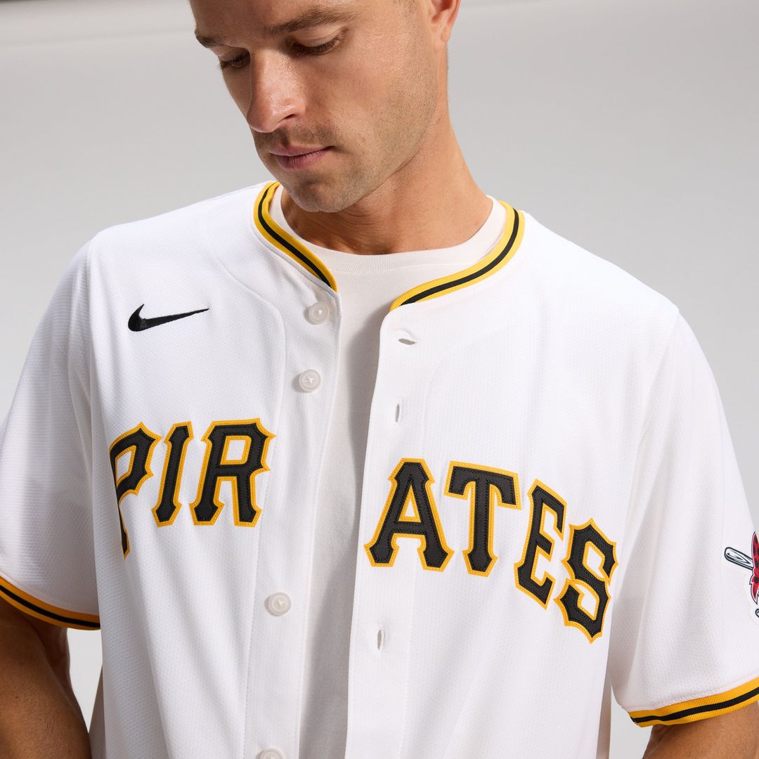 Pittsburgh Pirates Nike Home Limited Baseball Jersey - White