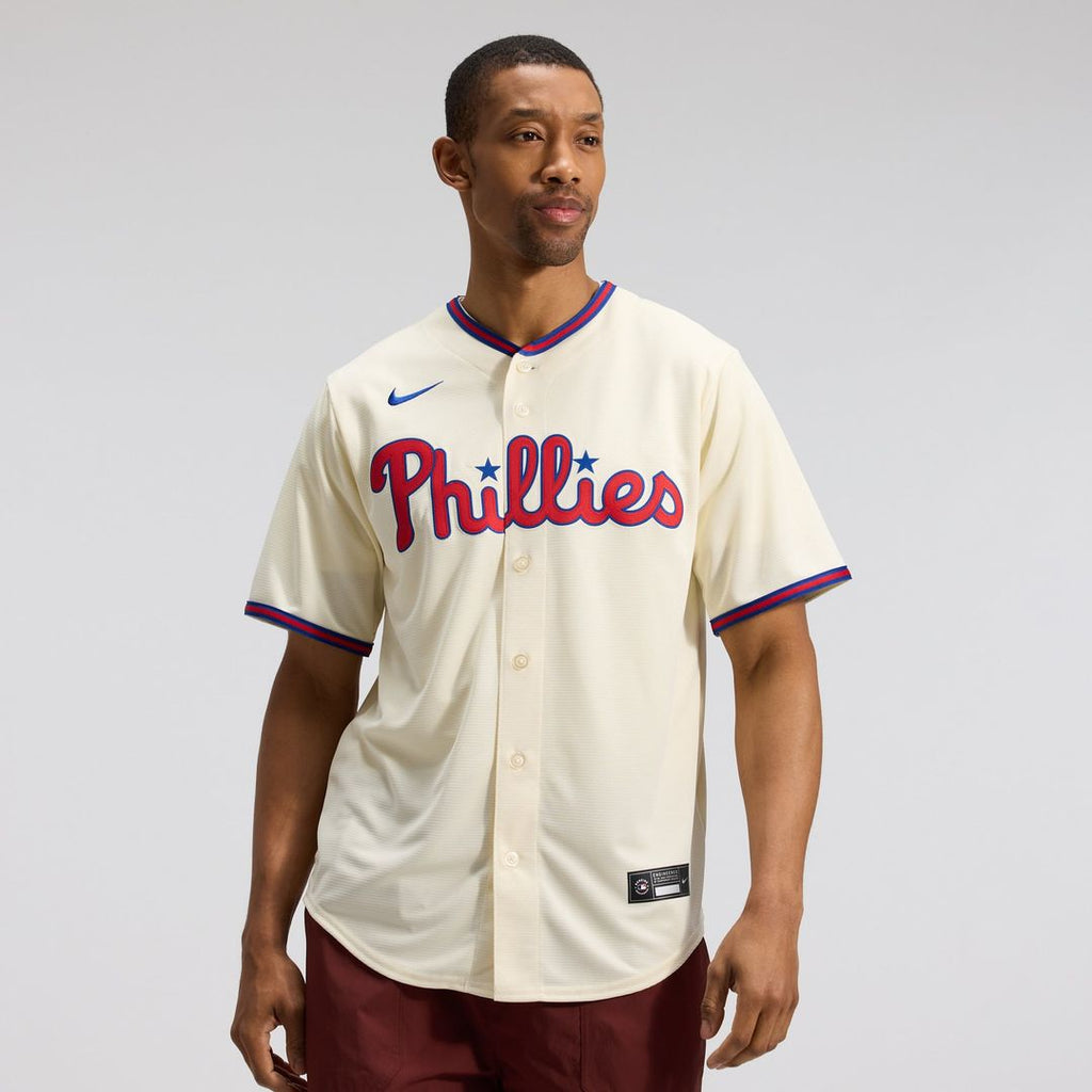 Philadelphia Phillies Nike Alternate Replica Baseball Jersey - Cream