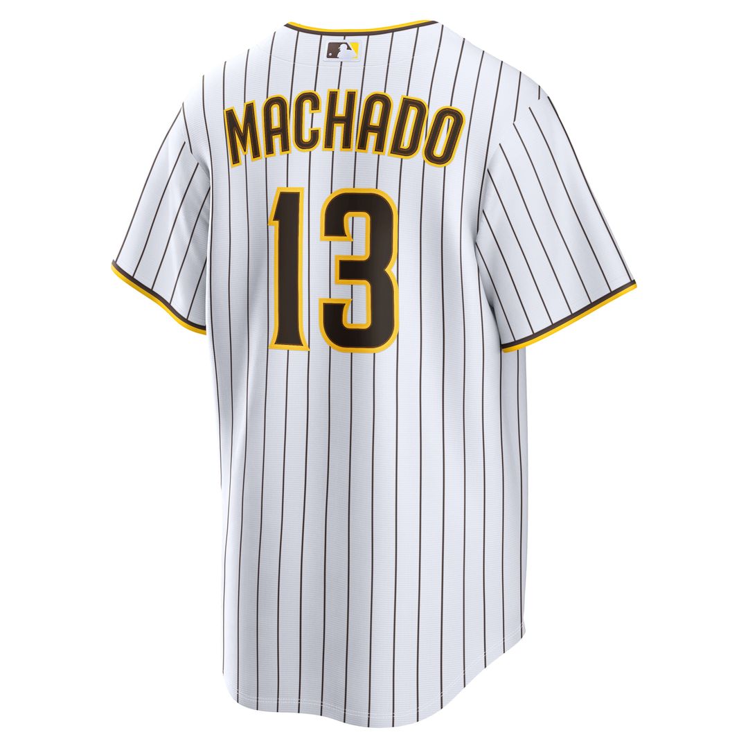 San Diego Padres Nike Manny Machado Home Replica Baseball Jersey - White