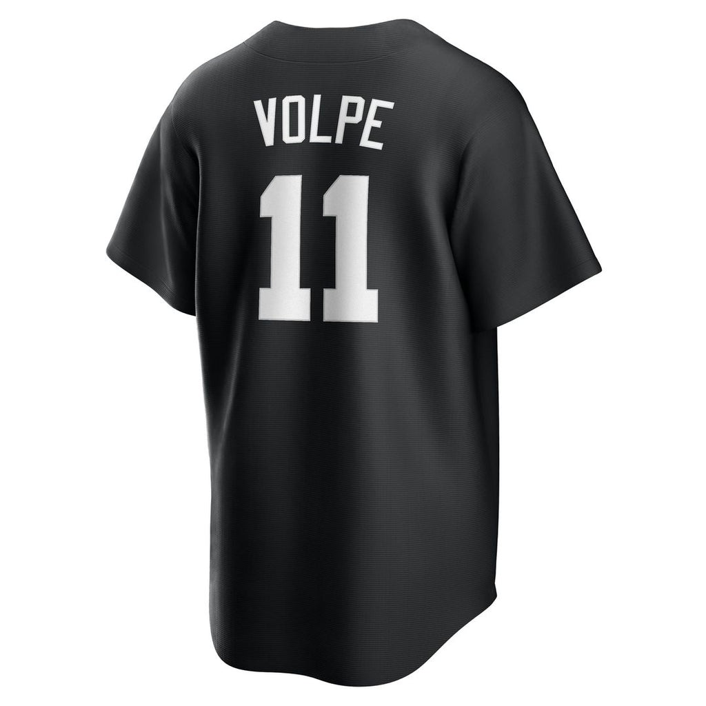 New York Yankees Nike Anthony Volpe Fashion Replica Baseball Jersey - Black