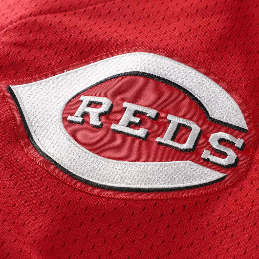 Cincinnati Reds Mitchell & Ness Barry Larkin Throwback Cooperstown Mesh Batting Practice Baseball Jersey - Red