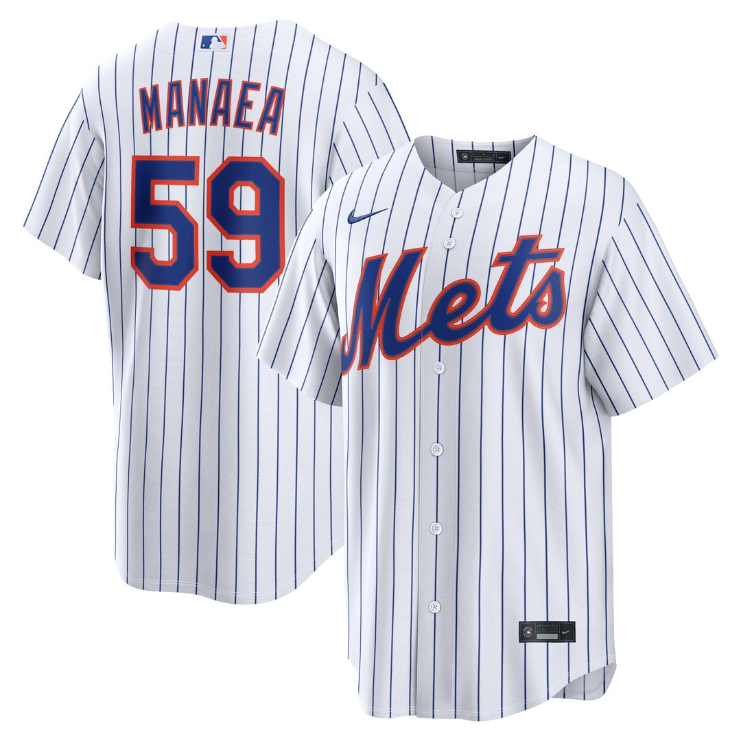New York Mets Nike Sean Manaea Home Replica Baseball Jersey - White