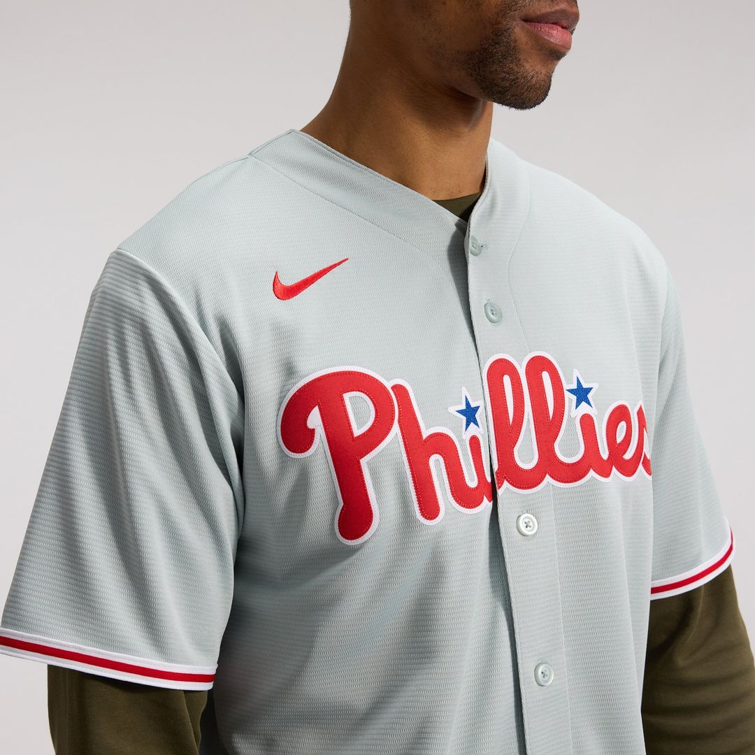 Philadelphia Phillies Nike Bryce Harper Road Replica Baseball Jersey - Gray